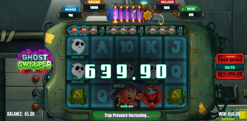 Ghost Sweeper - একটি গুণক সহ Free Spins সিরিজে একটি বিশাল জয়