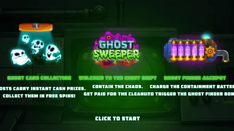 Ghost Sweeper - সেশন শুরু করার আগে মূল মেনু